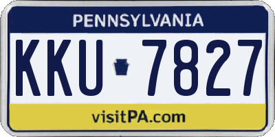 PA license plate KKU7827