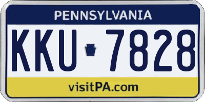PA license plate KKU7828