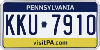 PA license plate KKU7910