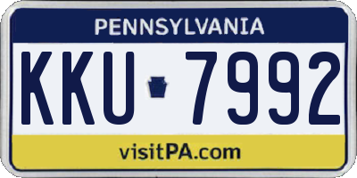 PA license plate KKU7992