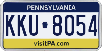PA license plate KKU8054