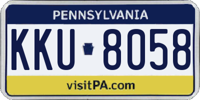 PA license plate KKU8058