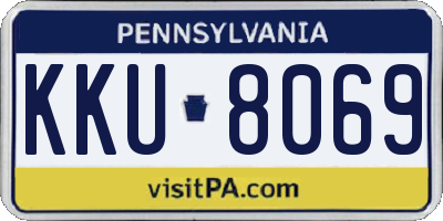 PA license plate KKU8069
