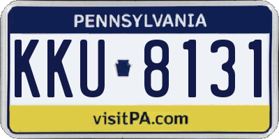 PA license plate KKU8131