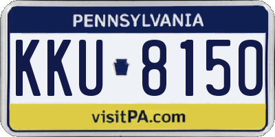 PA license plate KKU8150