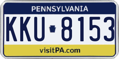 PA license plate KKU8153