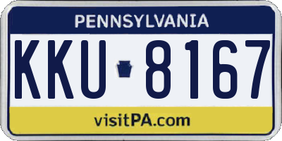 PA license plate KKU8167