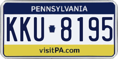 PA license plate KKU8195
