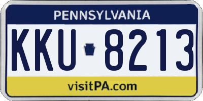 PA license plate KKU8213