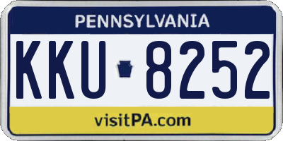 PA license plate KKU8252