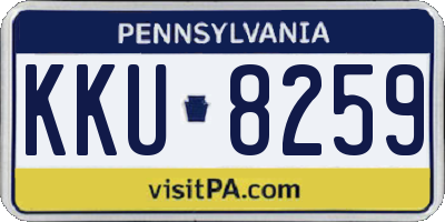 PA license plate KKU8259