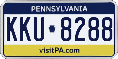 PA license plate KKU8288