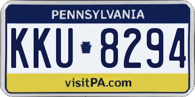 PA license plate KKU8294