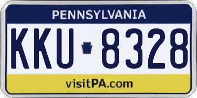 PA license plate KKU8328
