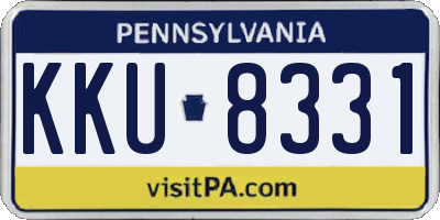 PA license plate KKU8331