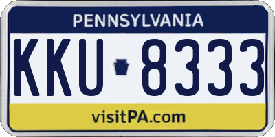 PA license plate KKU8333