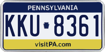 PA license plate KKU8361