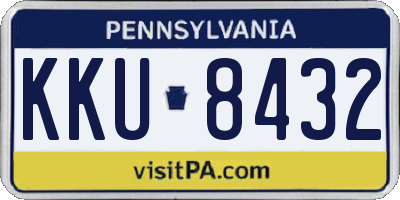 PA license plate KKU8432
