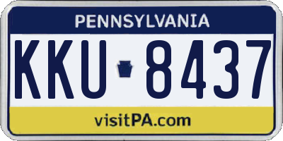 PA license plate KKU8437