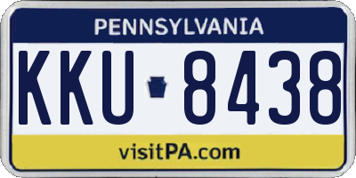 PA license plate KKU8438