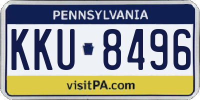 PA license plate KKU8496
