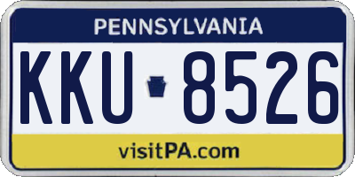 PA license plate KKU8526