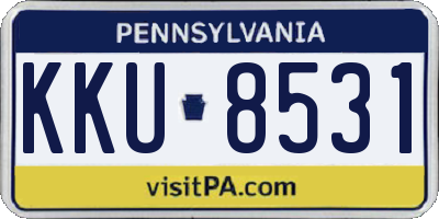 PA license plate KKU8531