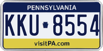 PA license plate KKU8554