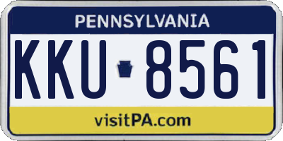 PA license plate KKU8561
