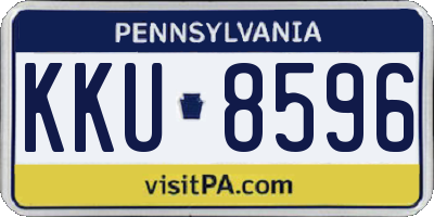 PA license plate KKU8596