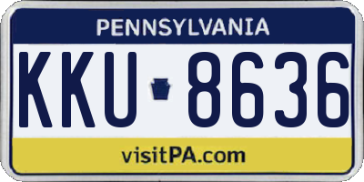 PA license plate KKU8636