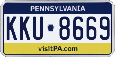 PA license plate KKU8669