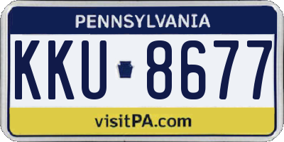 PA license plate KKU8677