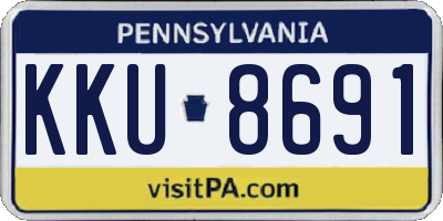 PA license plate KKU8691
