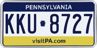 PA license plate KKU8727