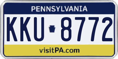 PA license plate KKU8772