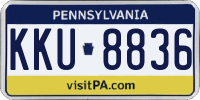 PA license plate KKU8836