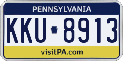 PA license plate KKU8913