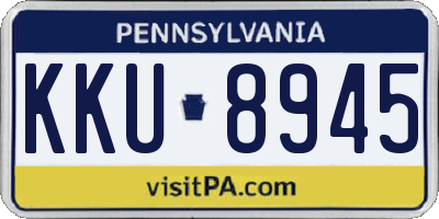 PA license plate KKU8945
