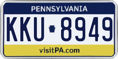 PA license plate KKU8949