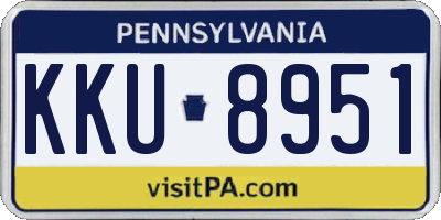 PA license plate KKU8951