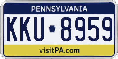 PA license plate KKU8959