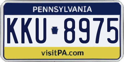 PA license plate KKU8975