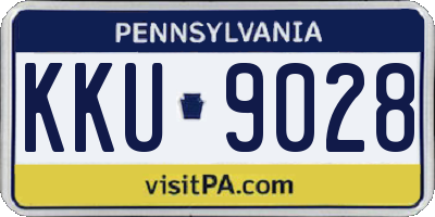 PA license plate KKU9028