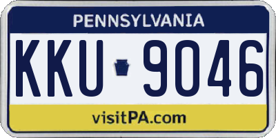 PA license plate KKU9046