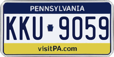 PA license plate KKU9059