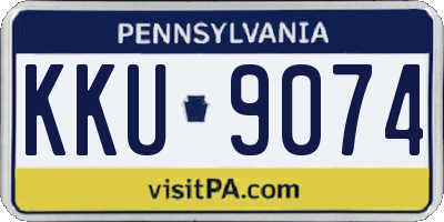 PA license plate KKU9074