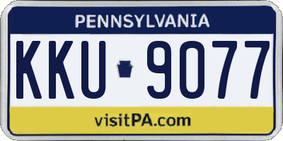 PA license plate KKU9077