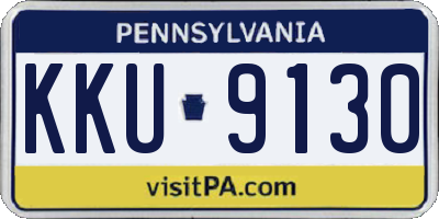 PA license plate KKU9130