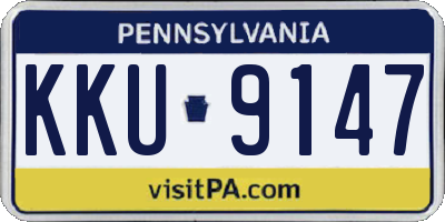 PA license plate KKU9147